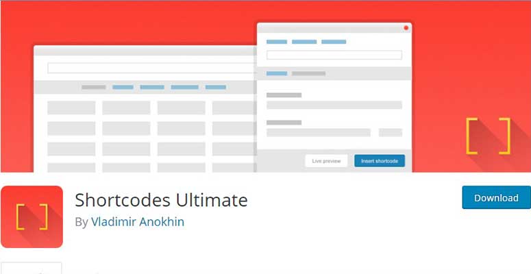 รหัสย่อ Ultimate - ISITWP - เครื่องตรวจจับธีม WordPress ฟรี Shortcodes Ultimate