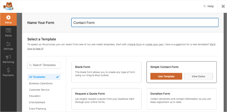 WPFORMS แบบฟอร์มการติดต่ออย่างง่าย - ISITWP - เครื่องตรวจจับธีม WordPress ฟรี wpforms simple contact form