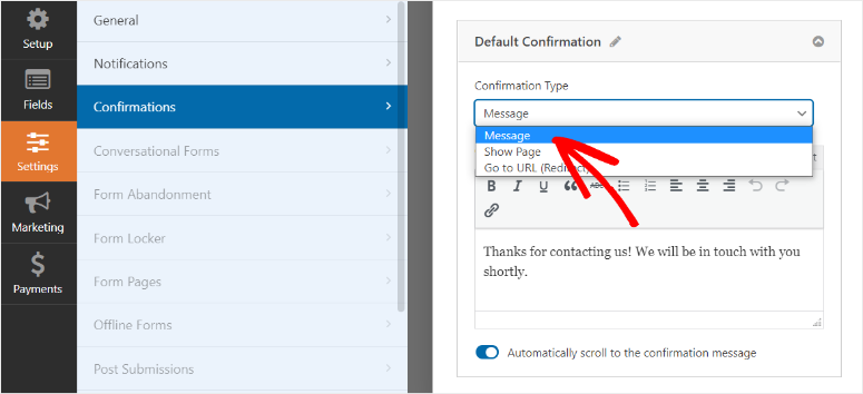 WPFORMS -Confirmations - ISITWP - เครื่องตรวจจับธีม WordPress ฟรี wpforms-confirmations