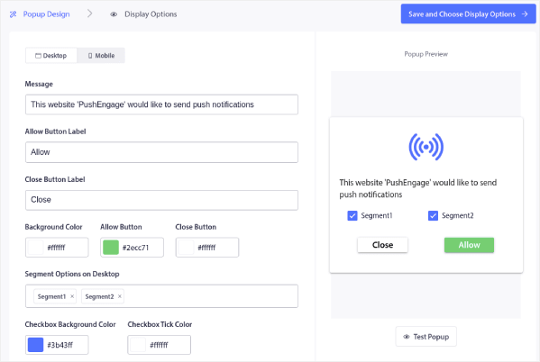 Desain Popup untuk Safari Besar dengan Model Segmentasi Pelanggan