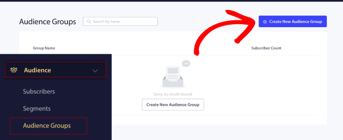 Buat grup pemirsa baru