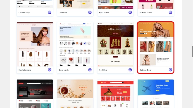 Nouveau modèle de site Web pour les vêtements (installation en un clic) 23 Templates Clothing 1