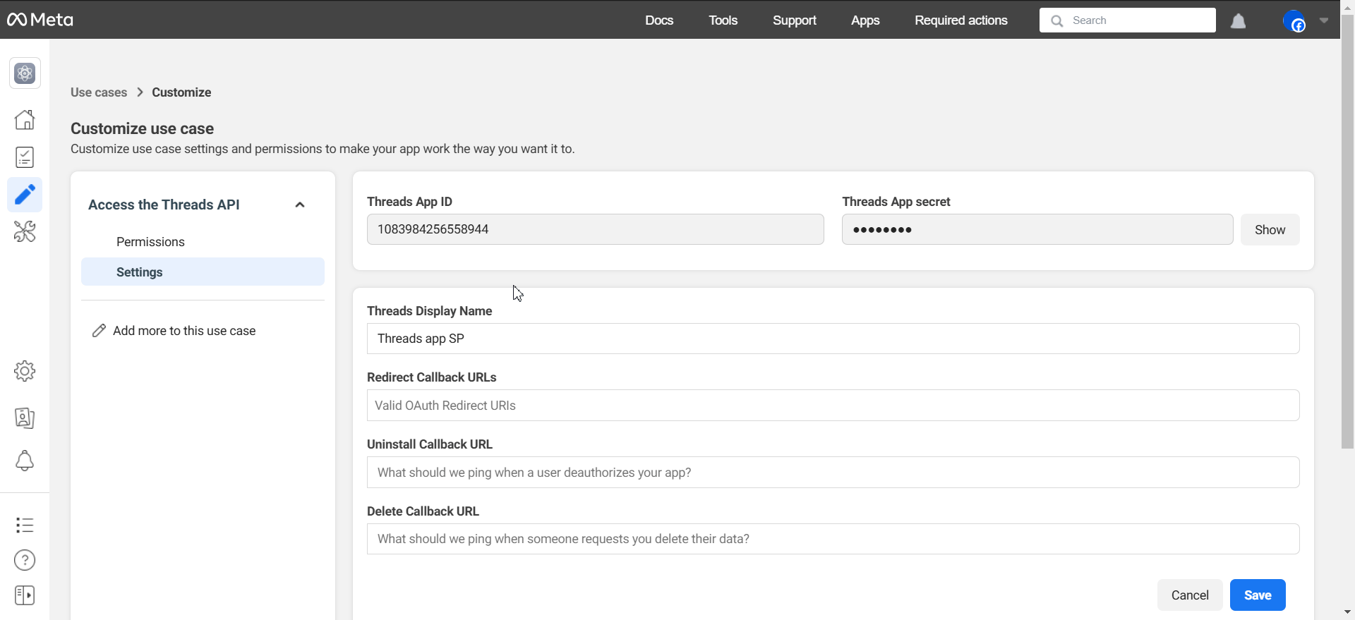 الخطوة 3: إنشاء Threads API وإضافة أشخاص إلى تطبيقك 2 3. Add People to Your App After Creating Threads API 2