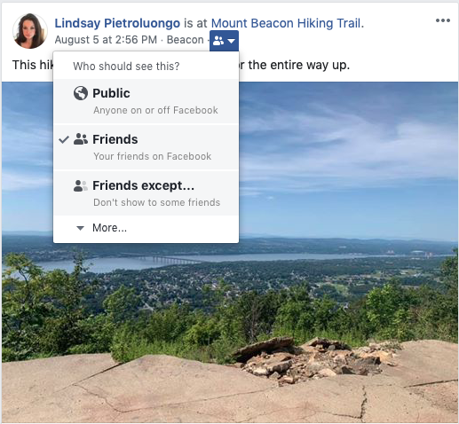 listă restricționată pe facebook