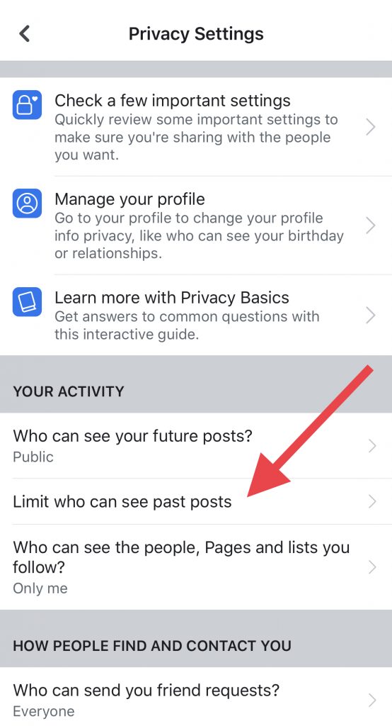 listă restricționată pe facebook