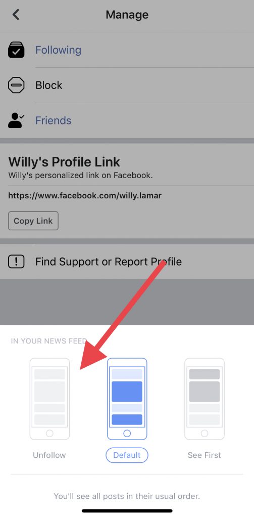 listă restricționată pe facebook