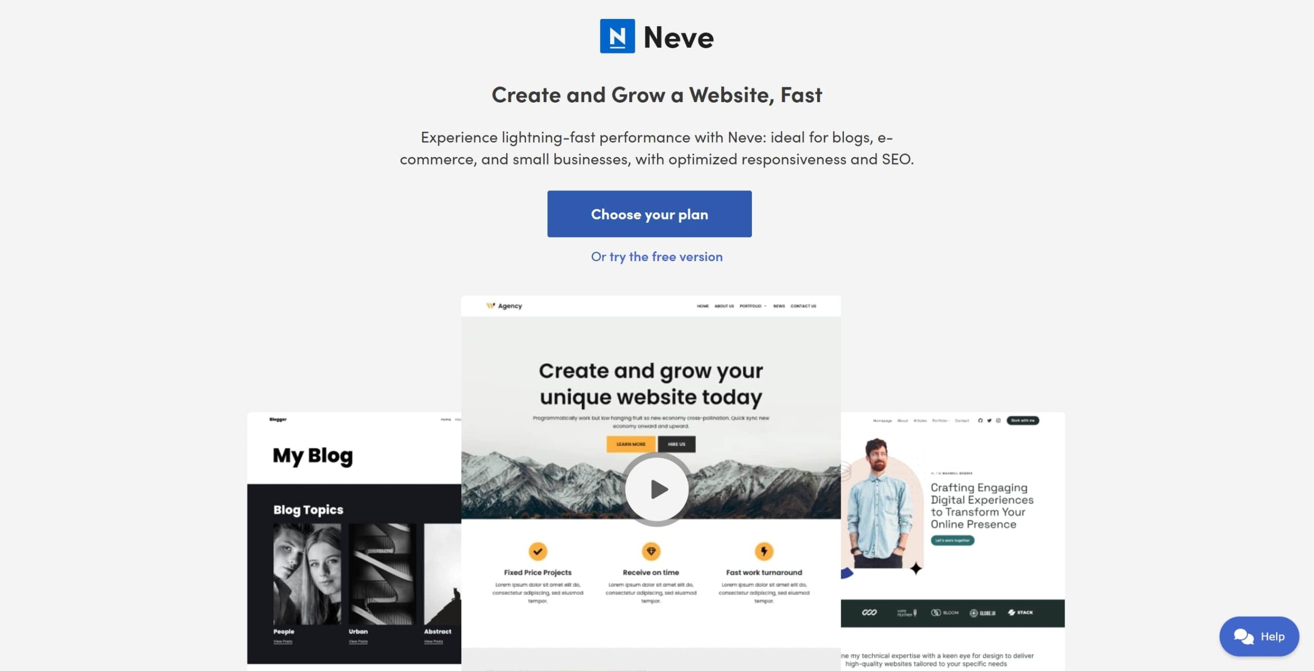 thème neve wordpress