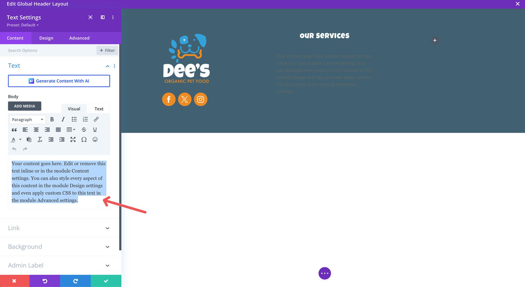 cara mendesain footer