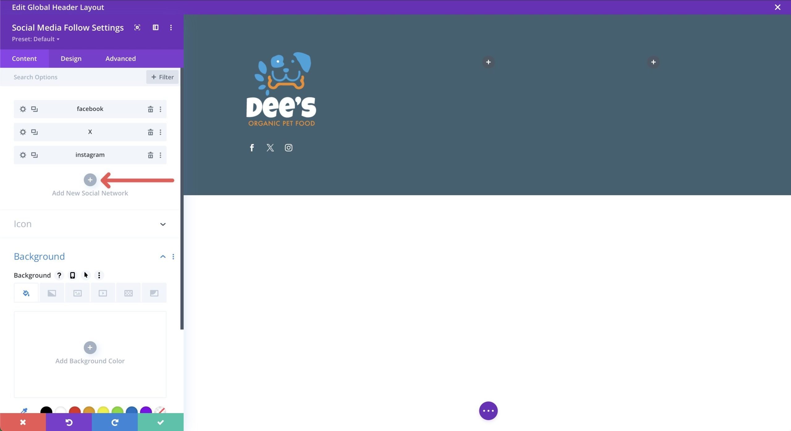 cara mendesain footer