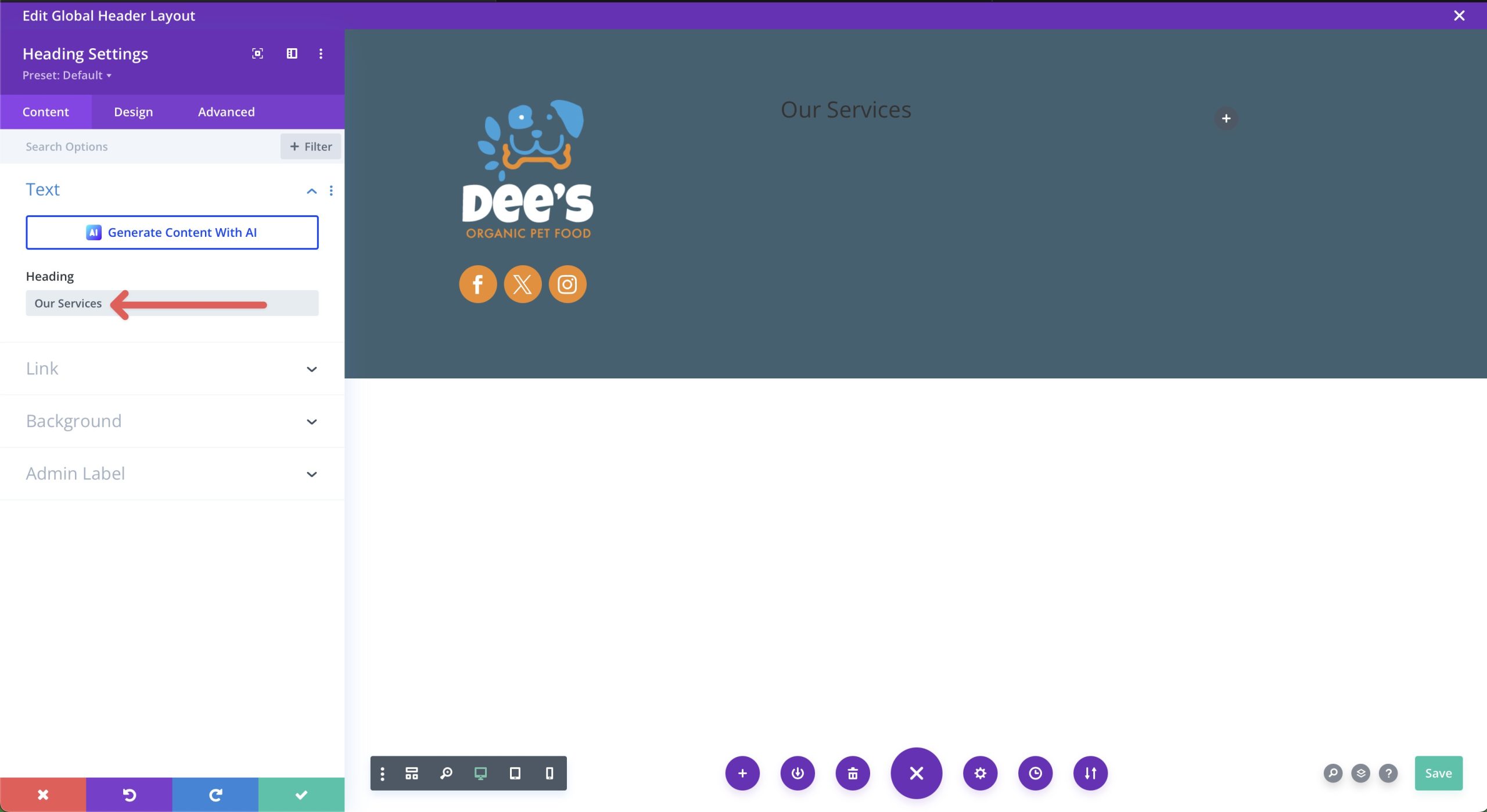 cara mendesain footer