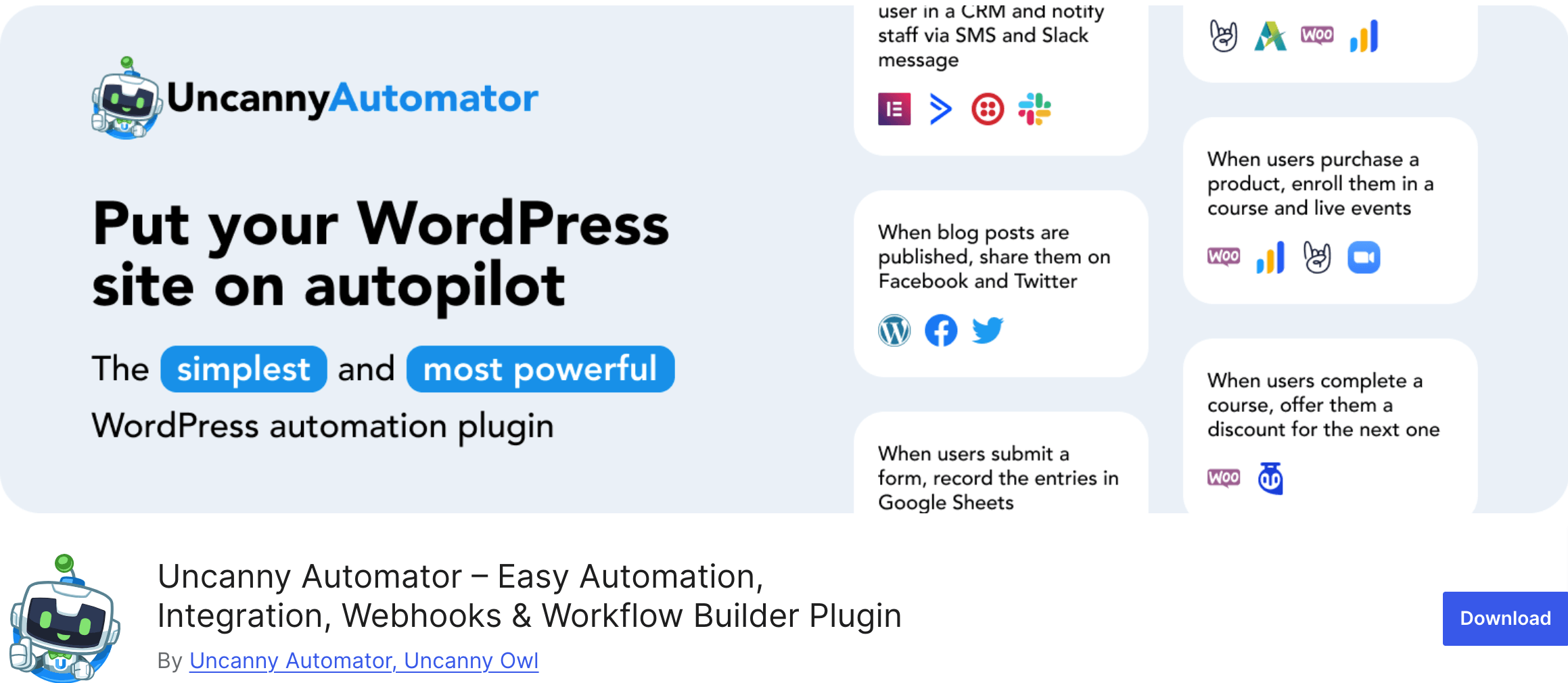 Aceasta este o captură de ecran a pluginului de automatizare Automator Nescany