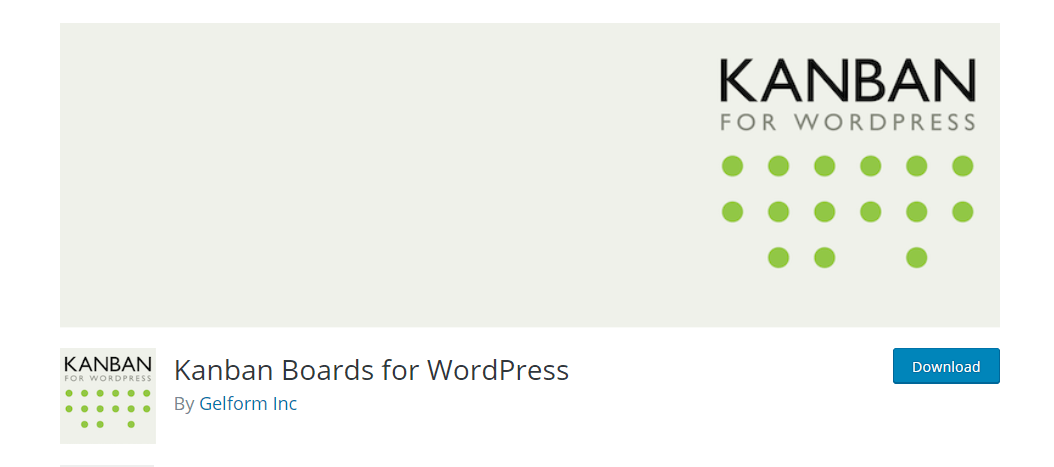 WordPress의 Kanban 보드