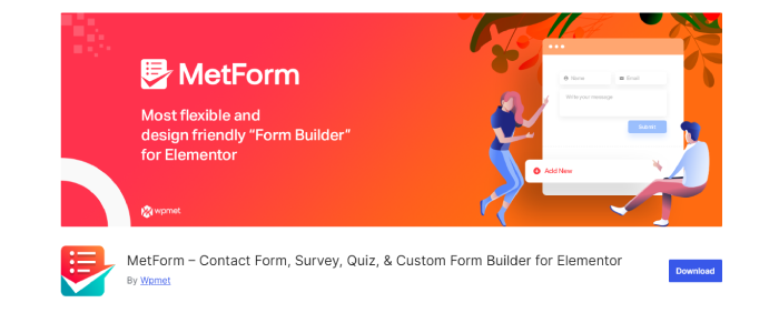 7 WPForms Alternativen, mit denen Sie erstaunliche Formulare erstellen können 6 Met Form