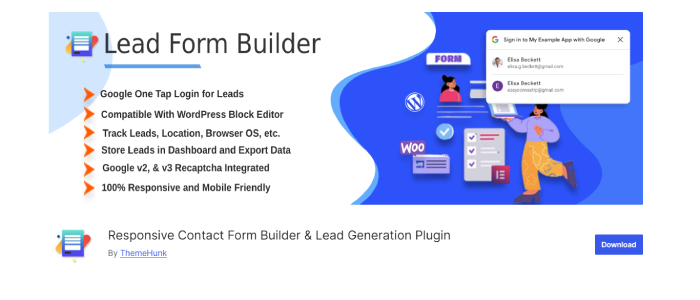 7 WPForms -Alternativen, mit denen Sie erstaunliche Formulare erstellen können 1 Lead Form Builder