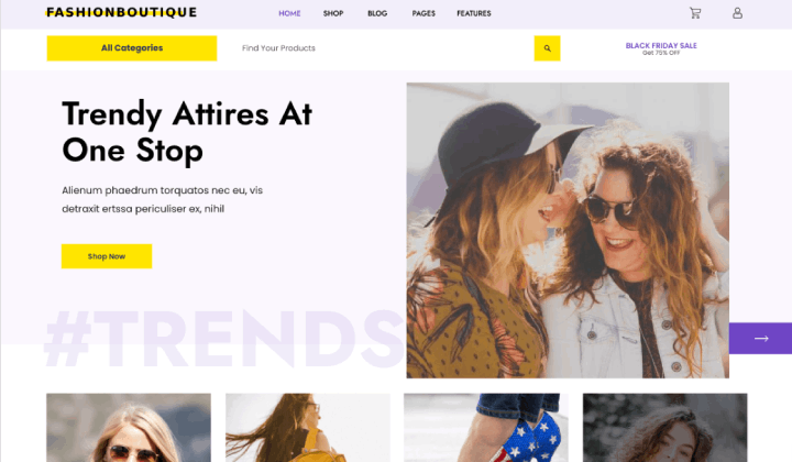 9 butikowe motywy i szablony WordPress do użycia 5 fashion boutique