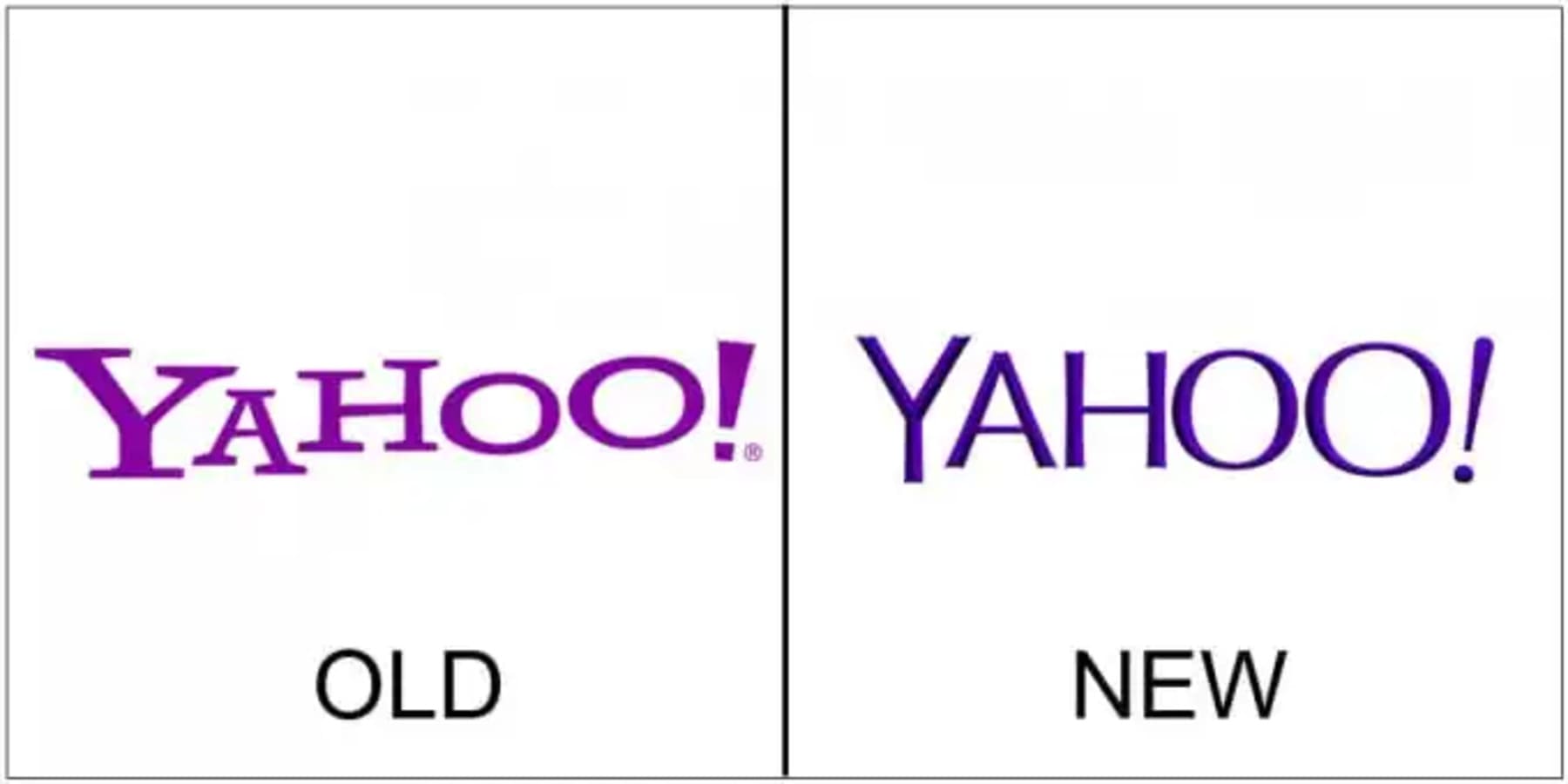 فشل Yahoo في إعادة تجميع شعار العلامة التجارية
