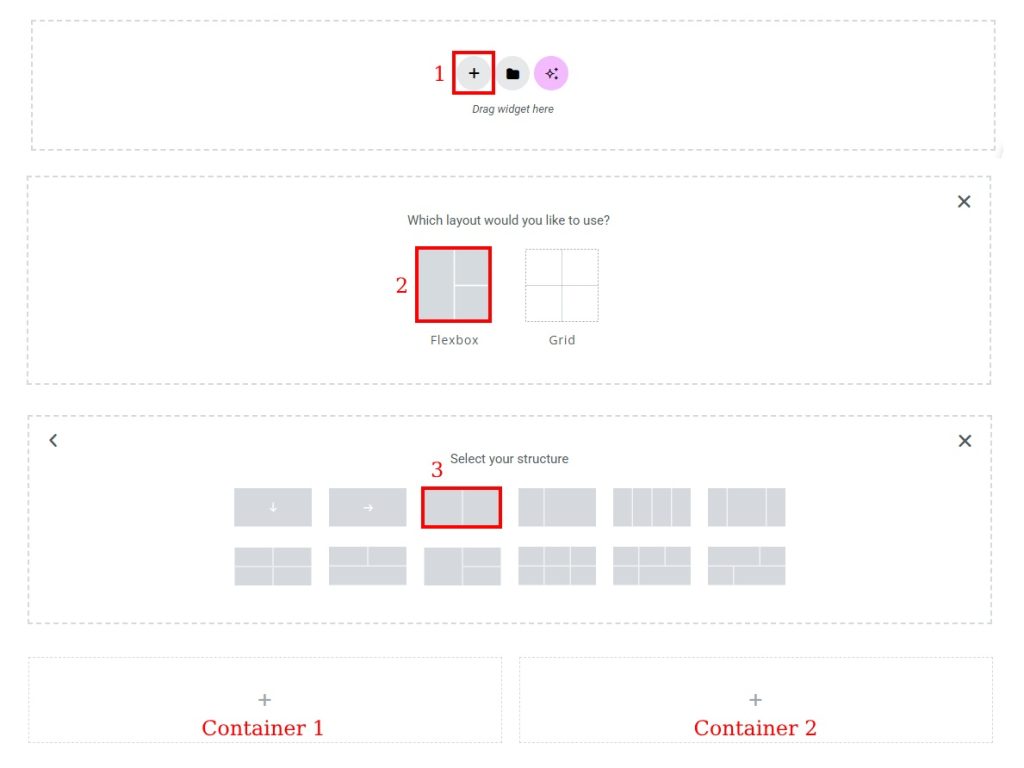 如何使用Elementor 10创建自定义WooCommerce产品页面 2 Side Container Steps