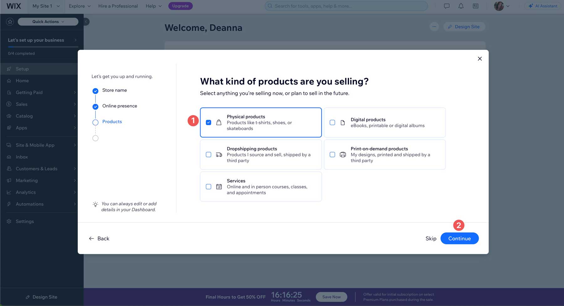 Construya un sitio web rápidamente