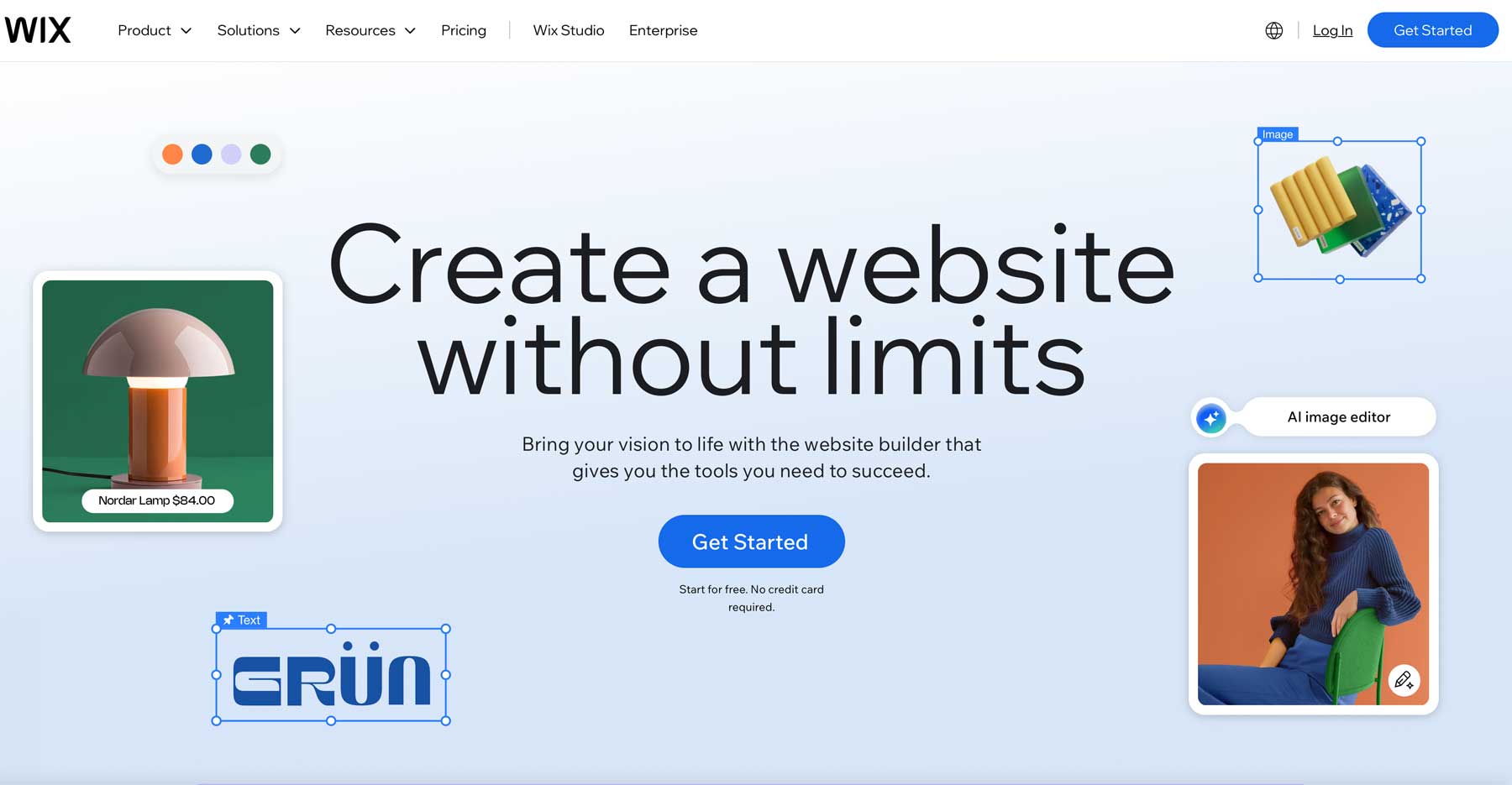 Builder de sitios web de WIX