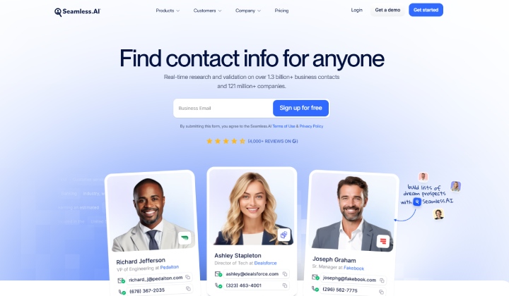 Top 7 AI Ferramentas para gerenciamento e produtividade de email 6 Seamless AI