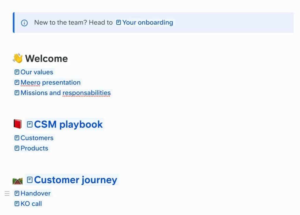 Meero Internal-Knowledge-Base- Herothemes An example of Meero’s internal knowledge base