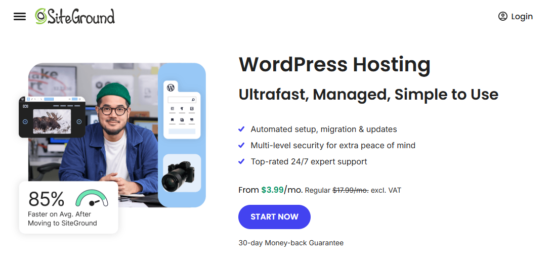 Siteground - najlepsza alternatywa silnika WP