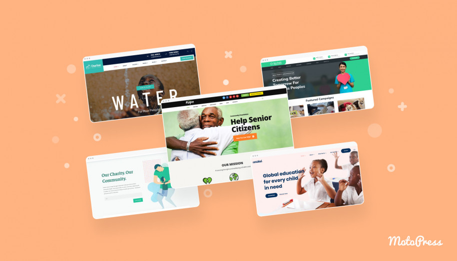 Najlepszy non -profit, organizacja charytatywna, szablony WordPress