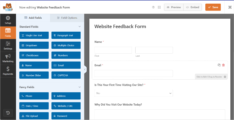 웹 사이트 피드백-형식-테마-ISITWP- 무료 WordPress 테마 탐지기 website feedback form template