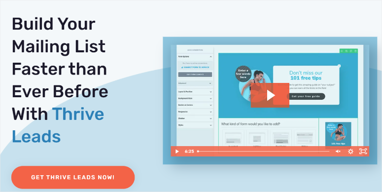 Thrive -Leads -HomePage - ISITWP - كاشف موضوع WordPress المجاني thrive leads homepage