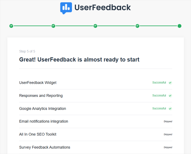 userFeedback-install-features-wizard-ISITWP-免费WordPress主题检测器 userfeedback install features wizard