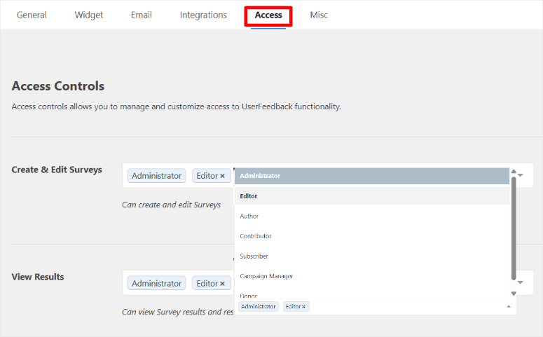 userFeedback -access -ISITWP-免费WordPress主题检测器 userfeedback access
