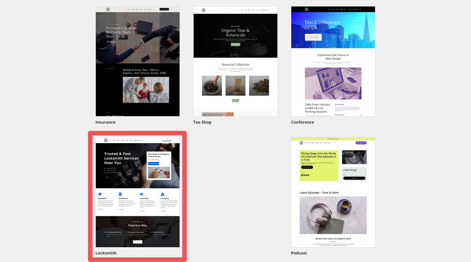 diviの錠前屋スターターサイト