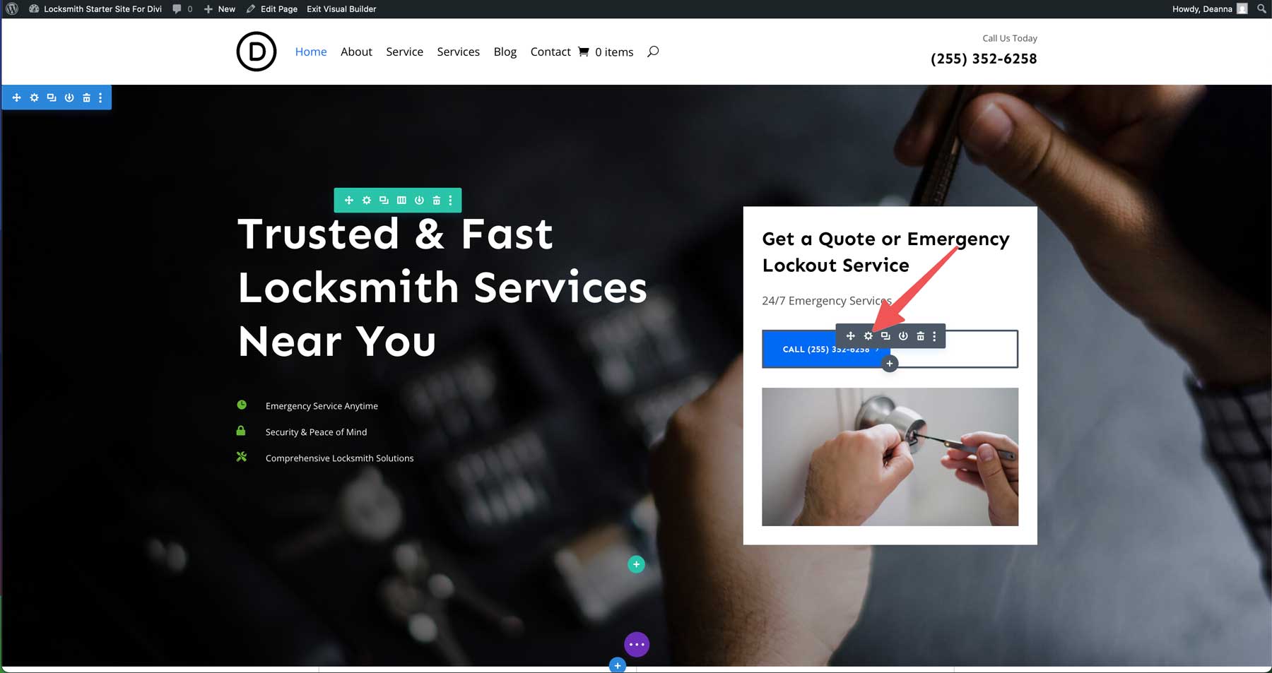 diviの錠前屋スターターサイト