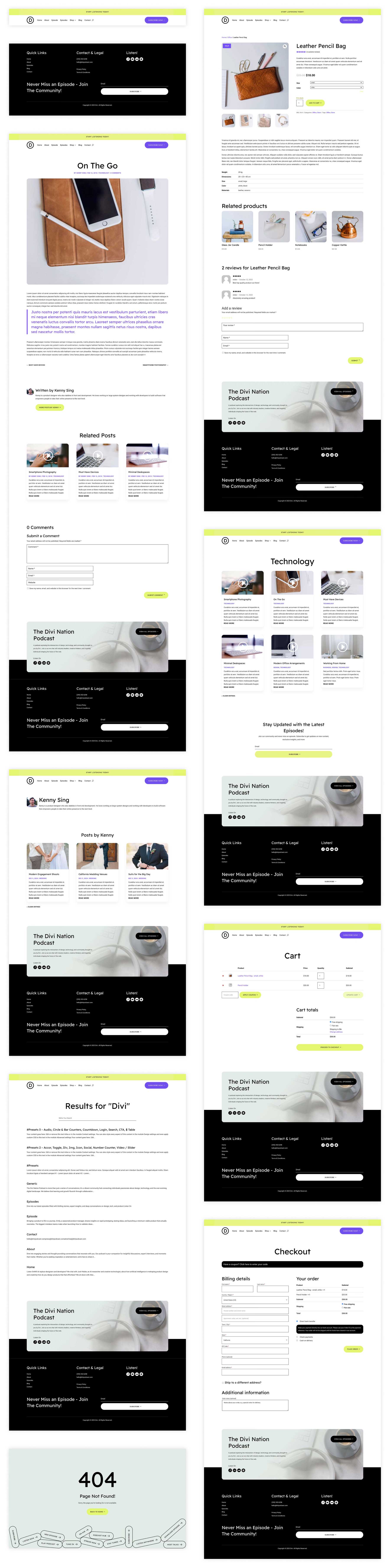 Diviのポッドキャストスターターサイト
