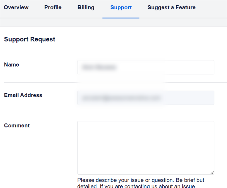 seoboost -support形式 - ISITWP-免费WordPress主题检测器 seoboost support form