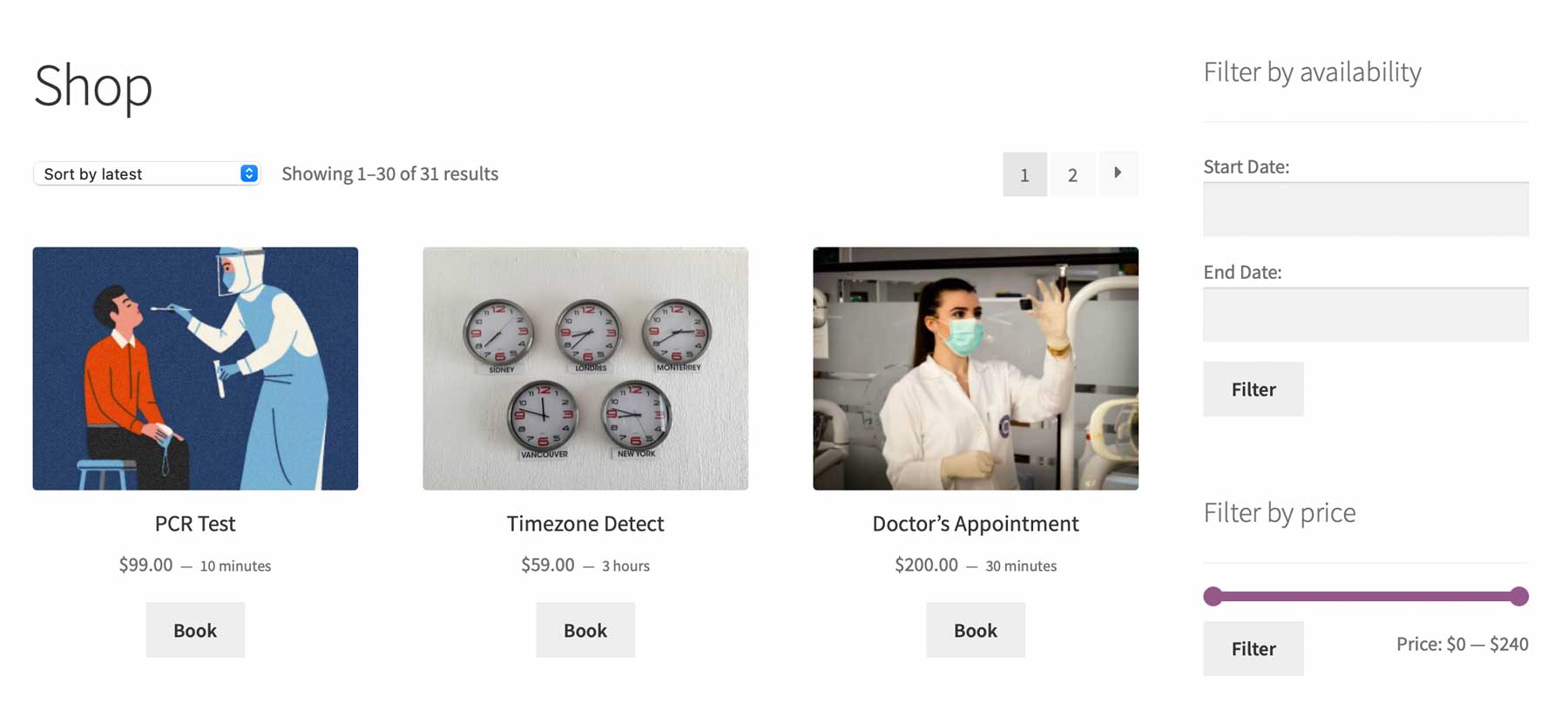 Demo wtyczki WooCommerce Vanchments