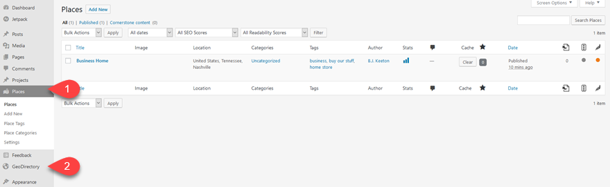 Плагин бизнес-каталога GeoDirectory для WordPress