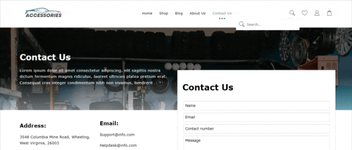 قالب موقع ويب جديد لملحقات السيارات (انقر بنقرة واحدة) 7 Product Search