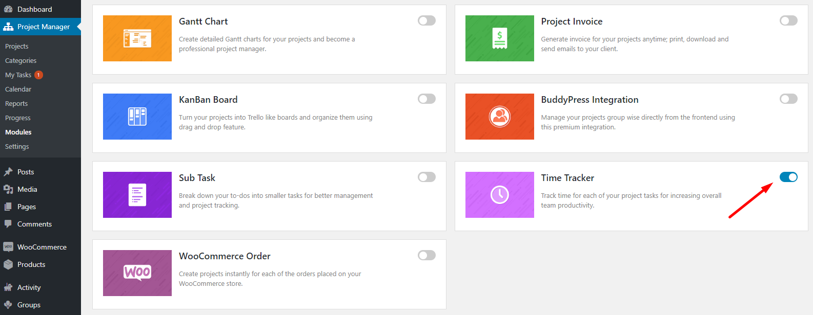 Cel mai bun timp de timp pentru WordPress: WP Project Manager Pro