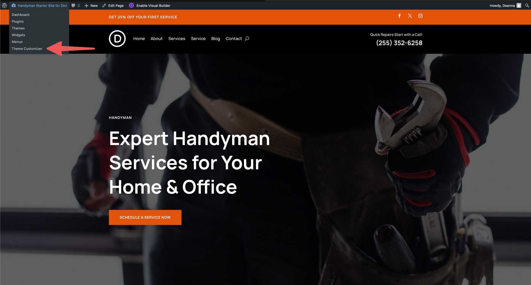 Situs starter tukang untuk Divi
