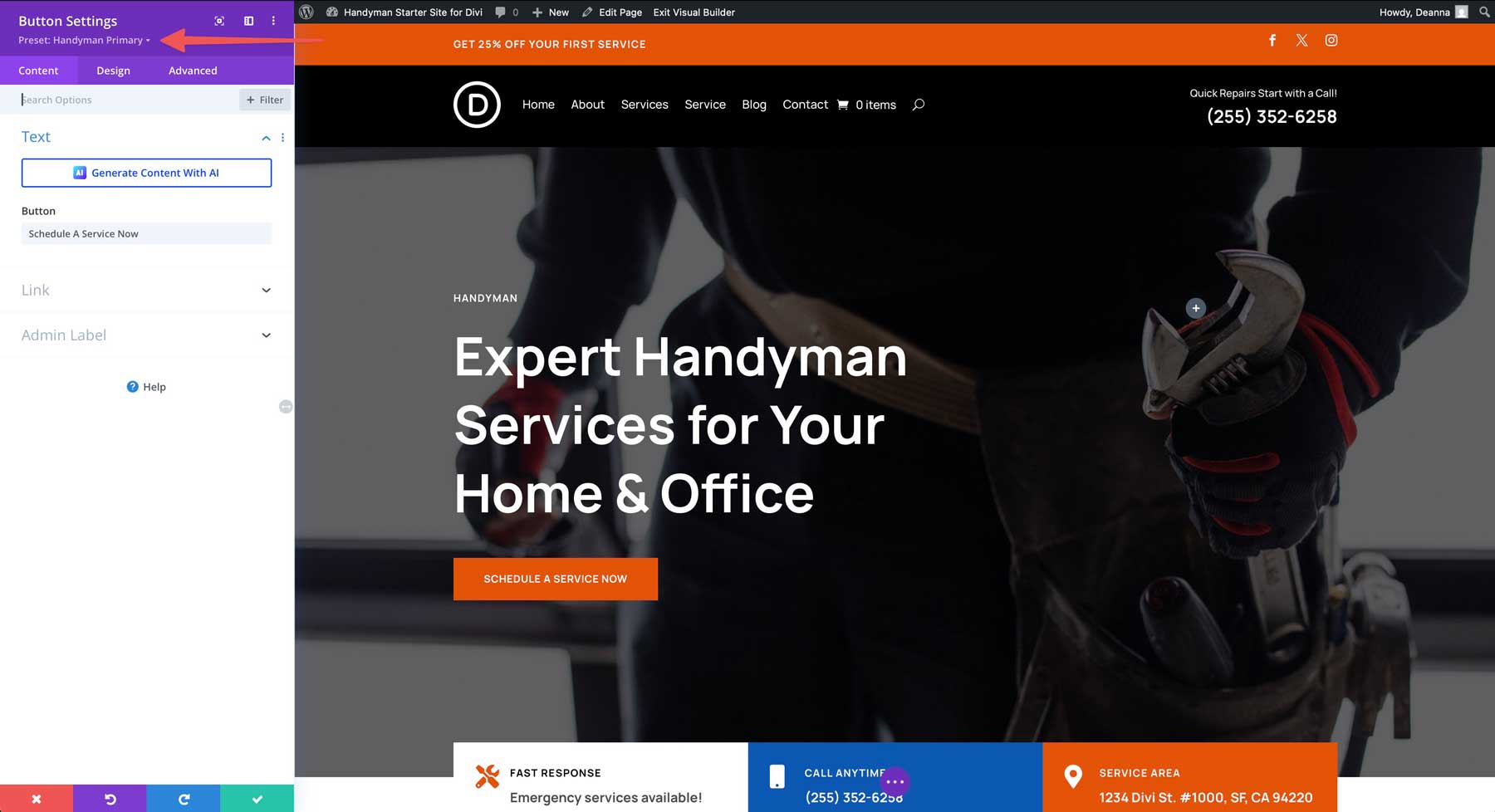 Situs starter tukang untuk Divi