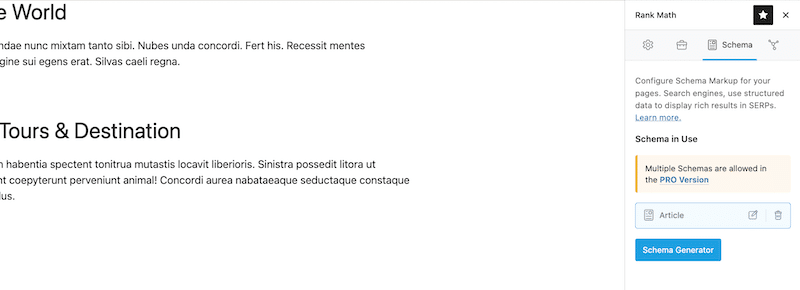 Guia Gerador de Esquema - Fonte: Rankmath