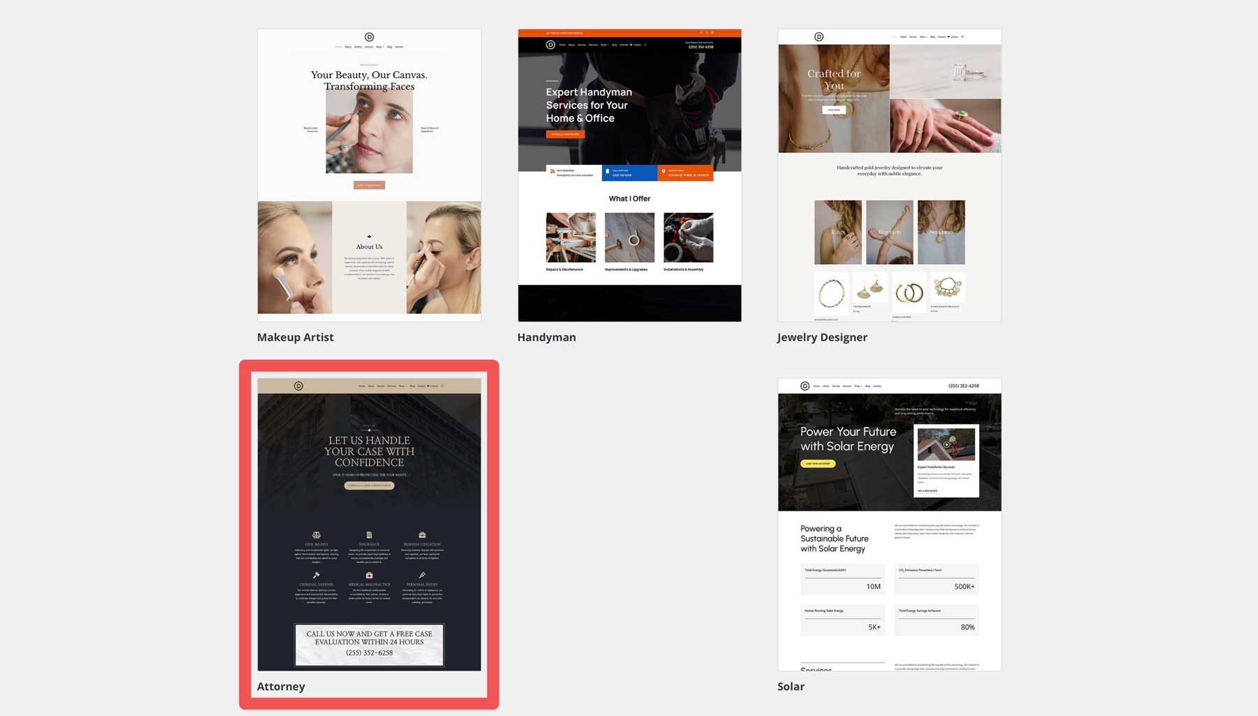Anwaltsstarter Site für Divi