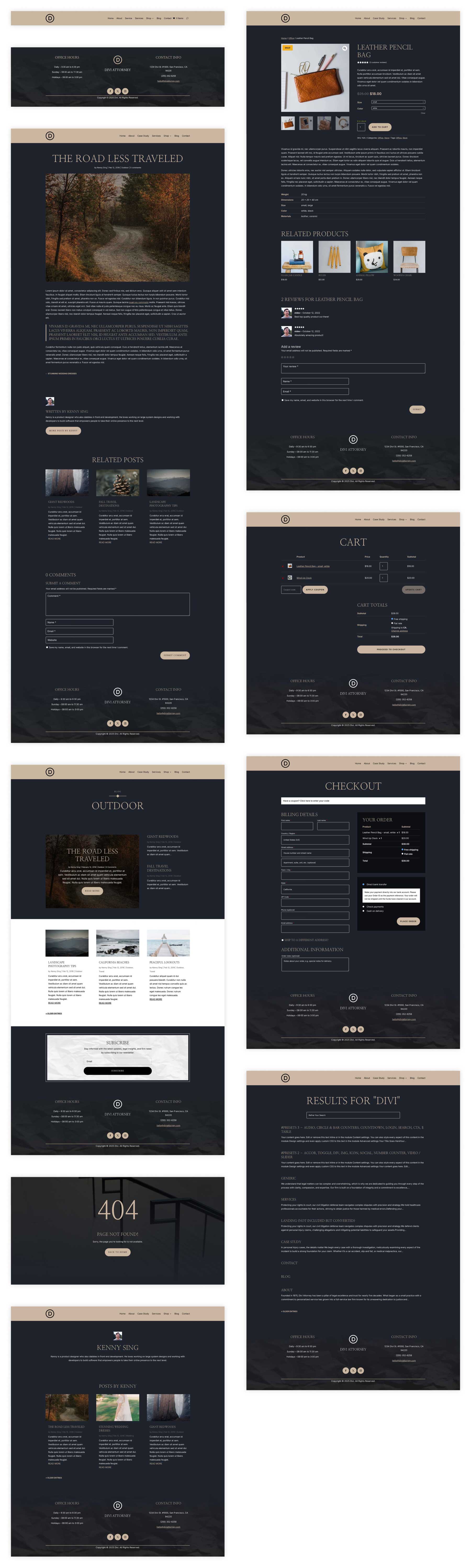 Anwaltsstarter Site für Divi