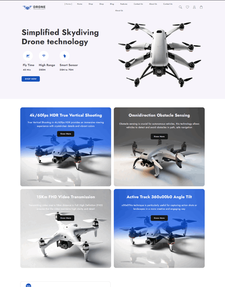 8 cele mai bune exemple de site -uri de drone pe care trebuie să le verificați chiar acum 27 drone website preview