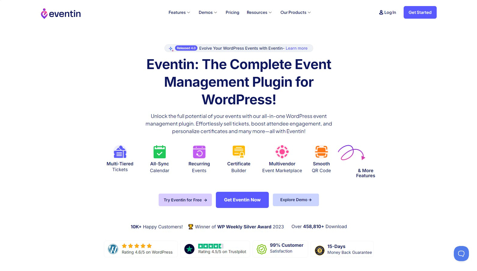 Ilustrasi Eventin, salah satu plugin kalender acara WordPress terbaik dengan integrasi pihak ketiga.