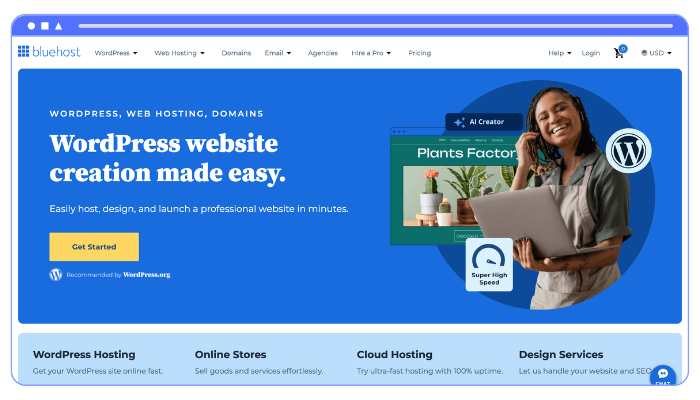 Pressable Vs Bluehost: ตัวเลือกใดที่เหมาะสำหรับเว็บไซต์ของคุณ? 2 bluehost hosting
