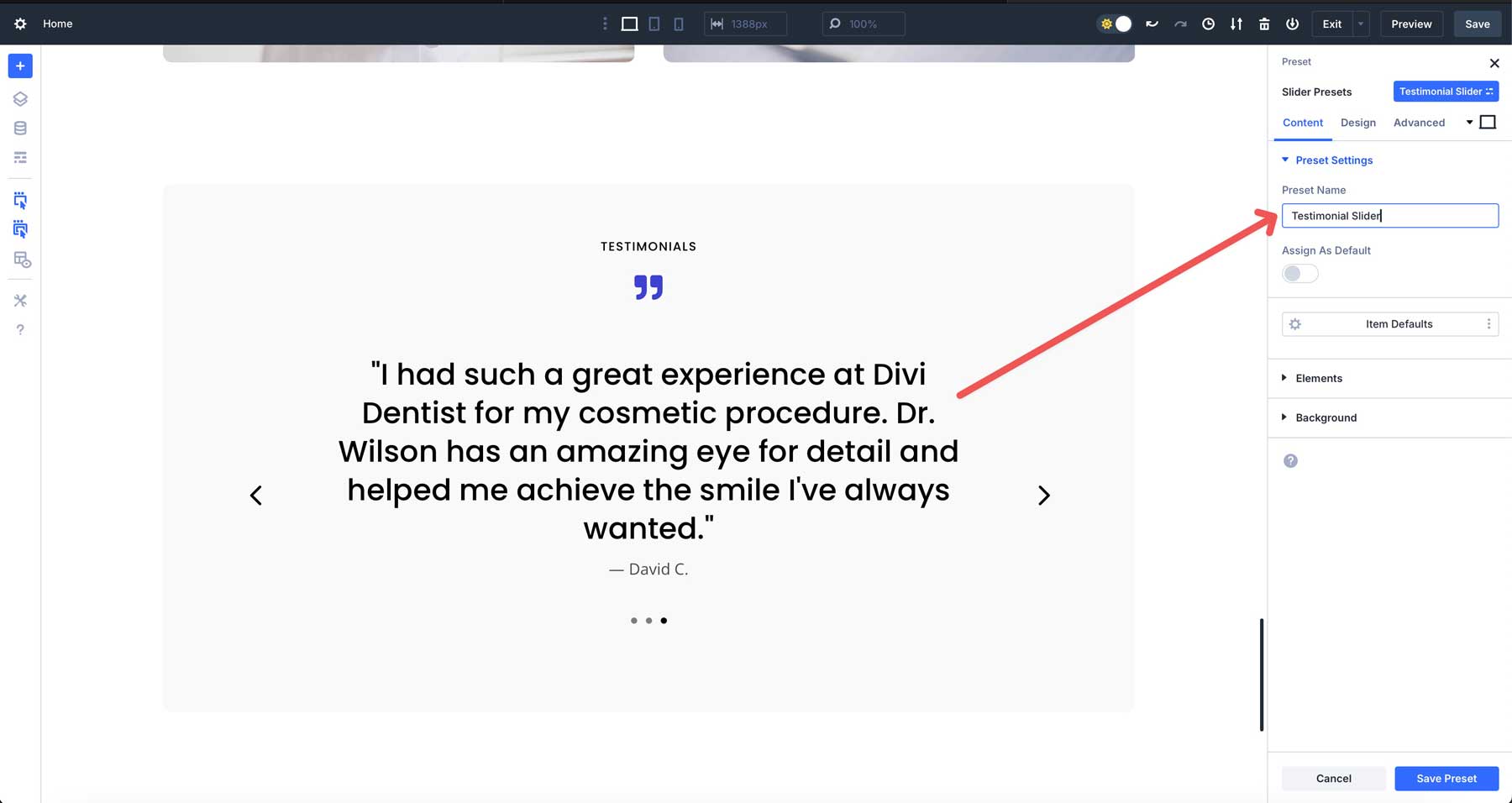 Divi 5の要素プリセット