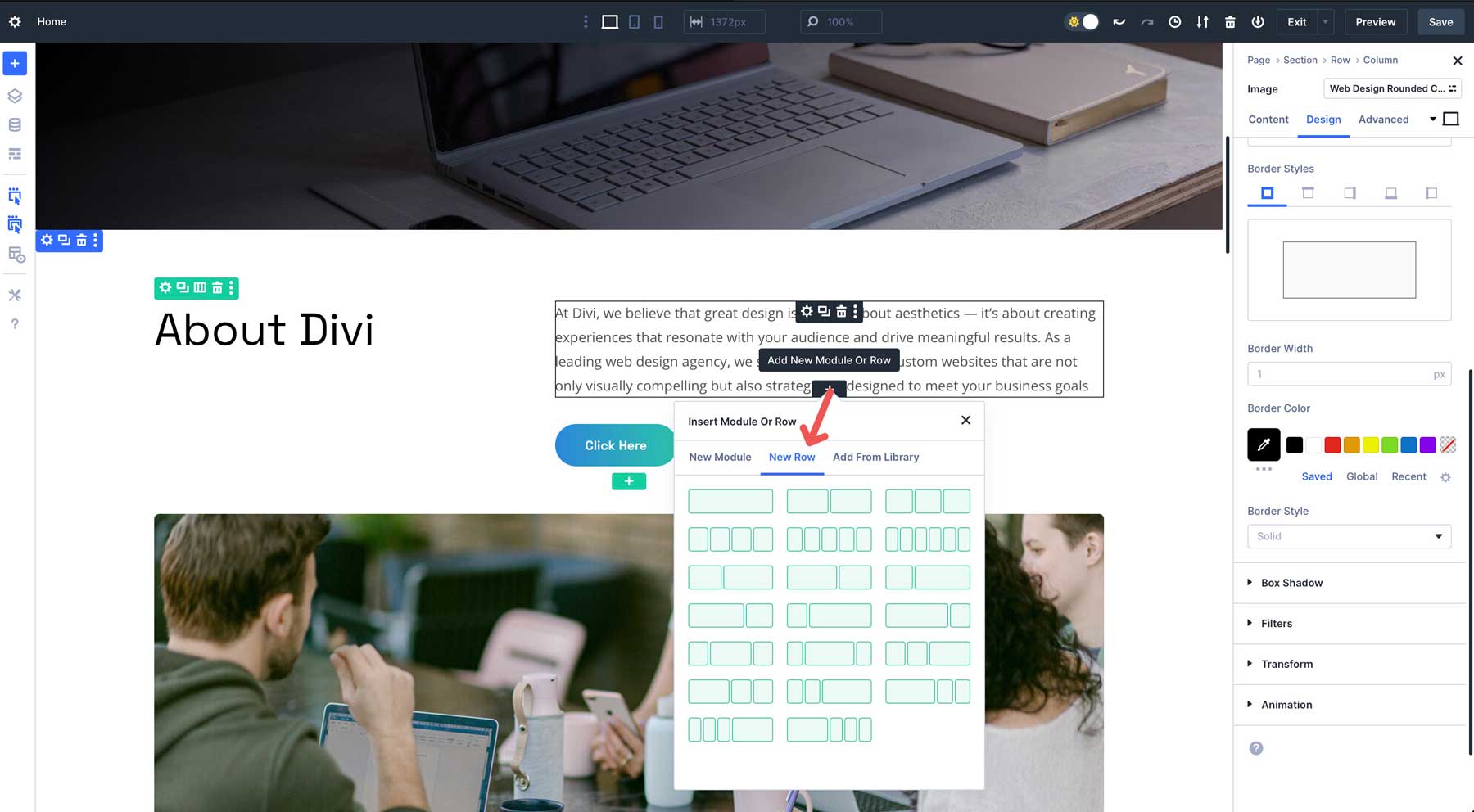 Divi 5のネストされた列