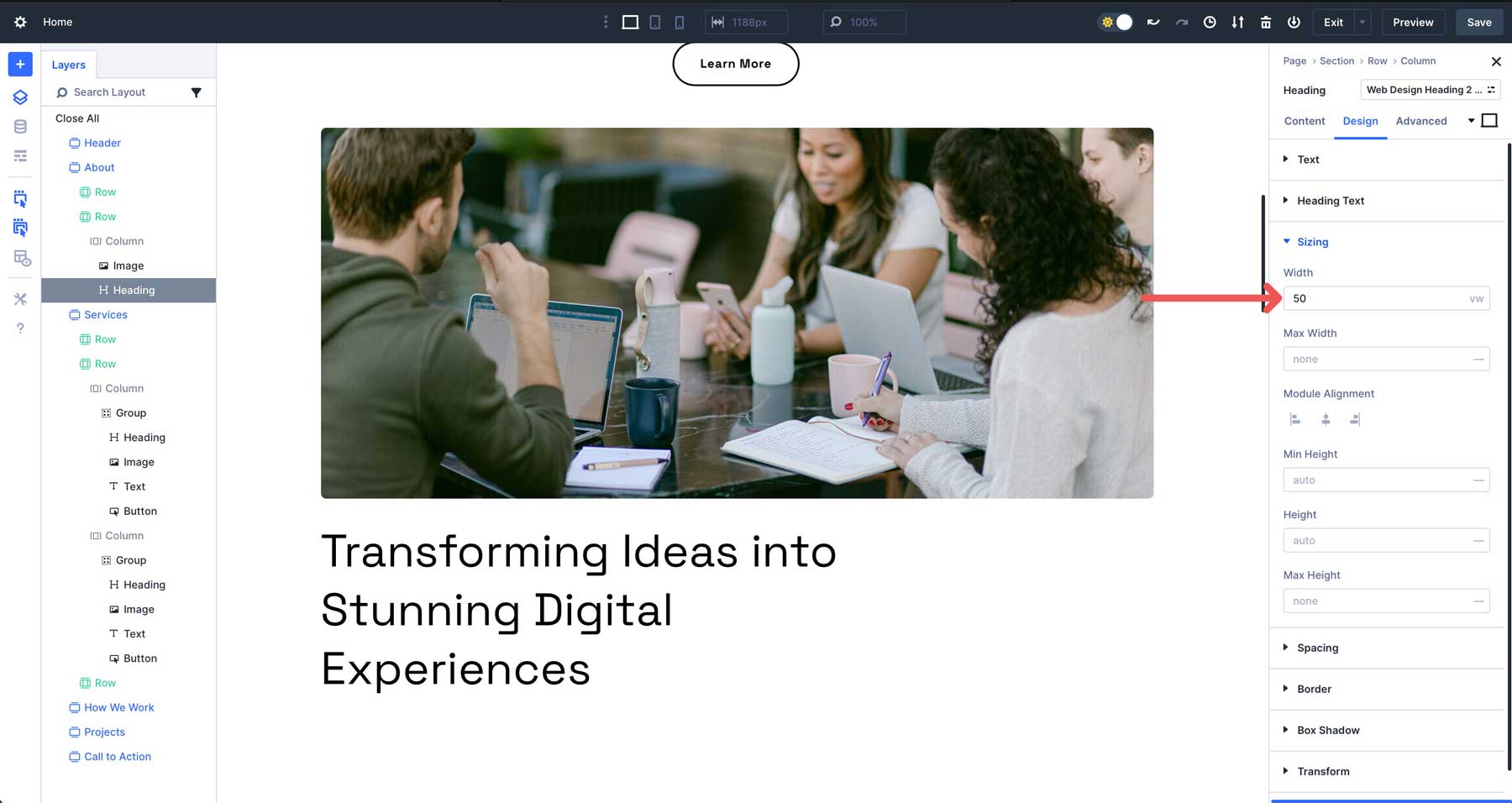 DIVI 5の高度なユニット